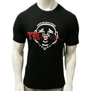 NWT TRUE RELIGION MSRP 59.99 MEN'S BLACK CREW NECK SHORT SLEEVE T-SHIRT S M XL
